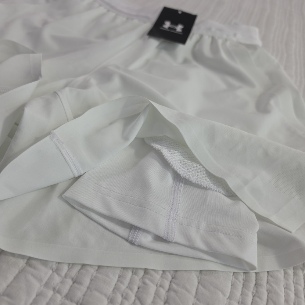 Under Armour Vanish Elite 2in1 Shorts Mens XS White Tech Pocket Gym NWT 6009869 - Picture 3 of 13